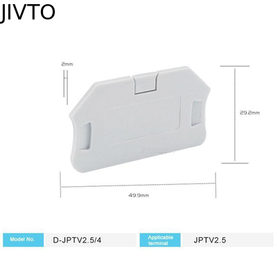 D-PTV 2.5/4 End Cover For Lateral Conductor Routing PTV 2 Push-in Wire Connector Electrical DIN Terminal Block