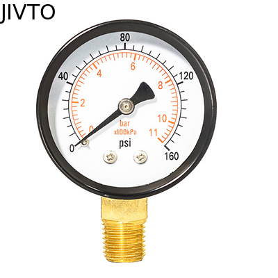 Air 2 Inch 50MM Y-50 160Psi General Pressure Gauges 1/4''NPT Bottom