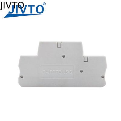 D-PTTB 1.5/S ปกปิดปลาย PTTB1.5/S เครื่องเชื่อมระดับสอง Din Terminal Block Accessories 1.5mm พลาสติก ปกปิดปลายแผ่น