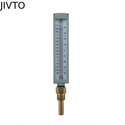 ปรอทวัดไข้อุตสาหกรรม 100 มม. 40C เครื่องวัดอุณหภูมิแก้วอุตสาหกรรม 3/4 '' NPT